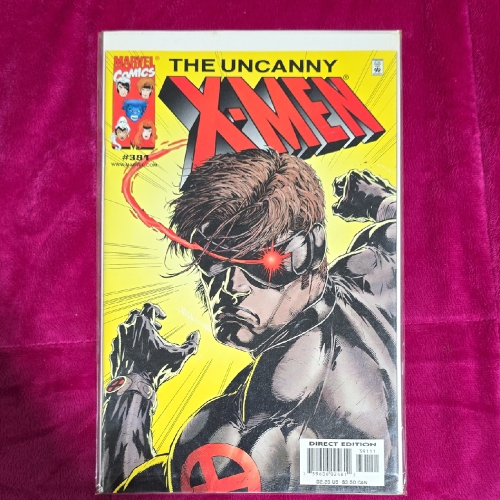 Marvel X-Men Comic with Red and Yellow Cover